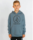 Volcom Boys Youth Boulder Pullover Fleece - Slate Blue Heather