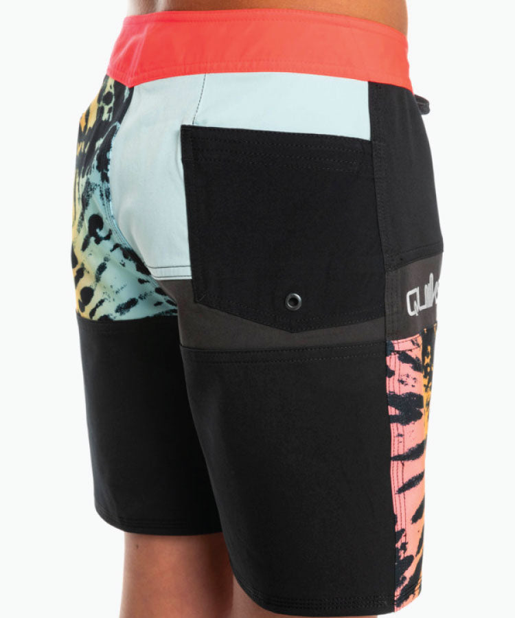 Quiksilver Boys Surfsilk Radical Times 15" Boardshorts - Fiery Coral