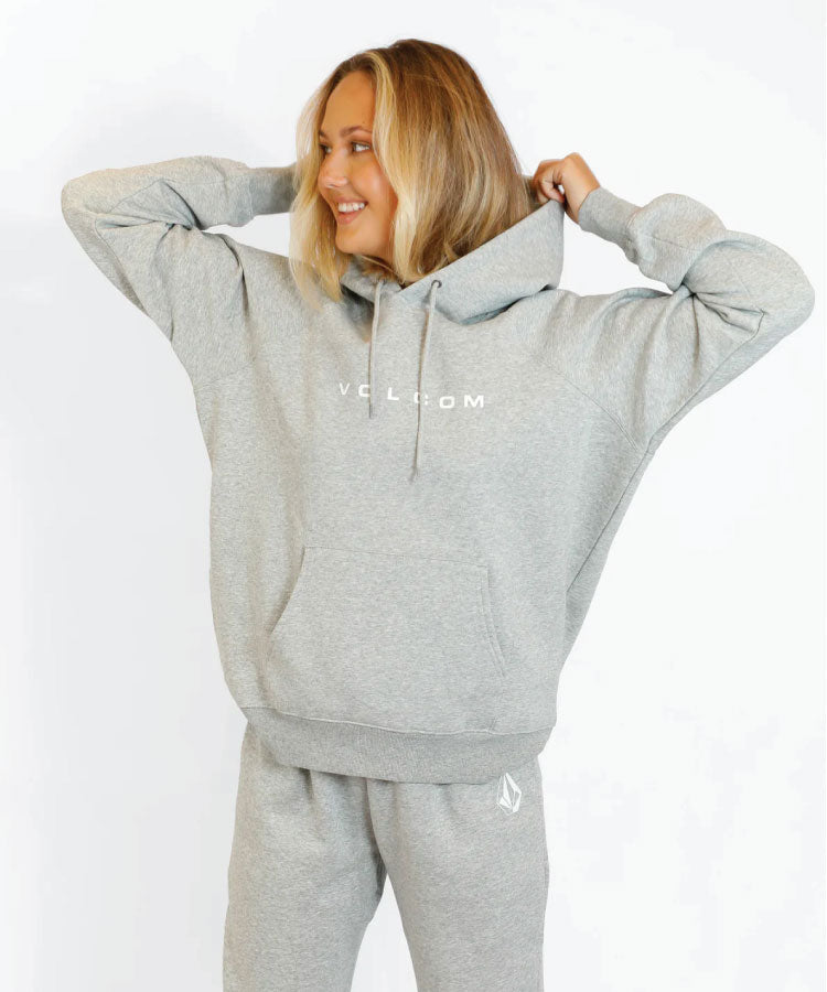 Volcom Womens Get More Hoodie - Heather Grey