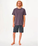 Rip Curl Plain Wash Mens Tee - Washed Black