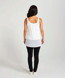 Zafina Longline Top - White
