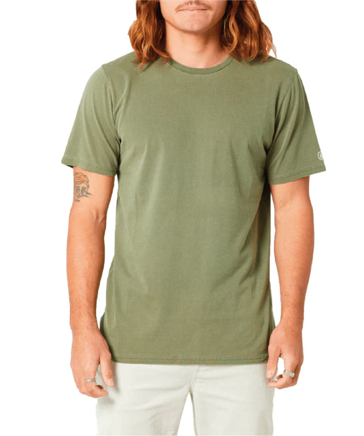Volcom Aus Wash Short Sleeve Tee - Army Green Combo