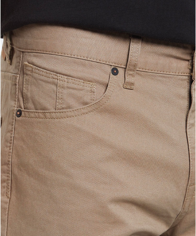 Volcom Solver Lite 5 Pocket Mens Short 19  - Brindle