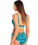 Sea Level Bella Mare High Leg Mid Rise Bikini Brief - Seafoam