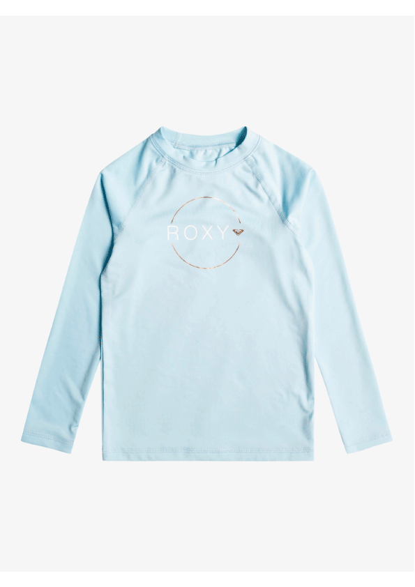 Roxy Girls Beach Classics L/S Rash Vest - Cool Blue