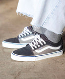 Vans Chukka Low Sidestripe Shoe - Ashphalt / Blue