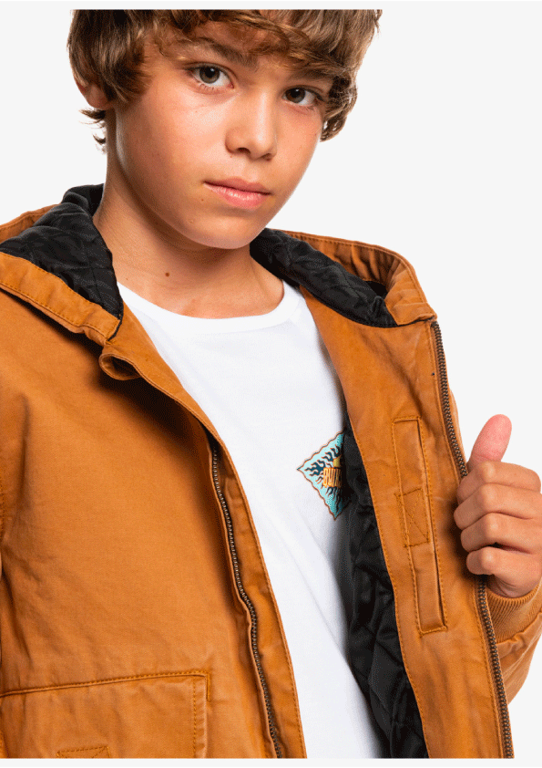 Quiksilver Just Cool Jacket Youth - Chipmunk