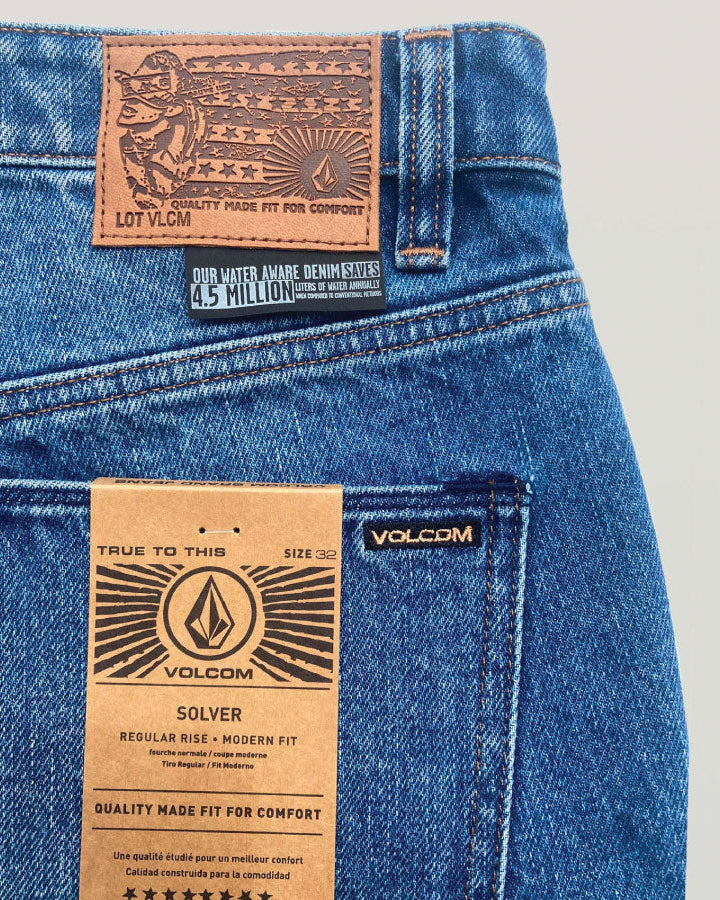 Volcom Solver Denim Short 19" - Old Town Indigo