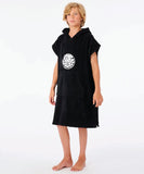 Rip Curl Icons Boys Hooded Towel - Black
