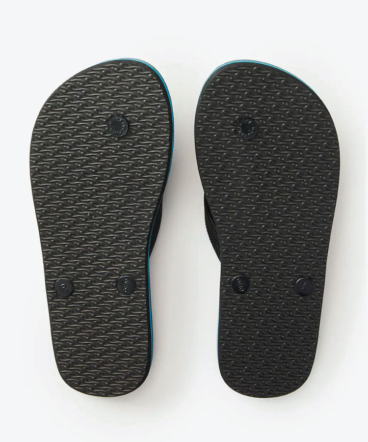 Rip Curl Icon Open Toe Boys Jandal - Black
