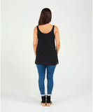 Zafina Longline Top - Black