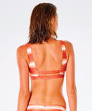 Rip Curl Classic Surf Eco Crop Bikini Top - Light Rust