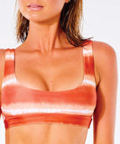 Rip Curl Classic Surf Eco Crop Bikini Top - Light Rust