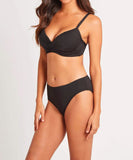 Sea Level Mid Bikini Pant - Black