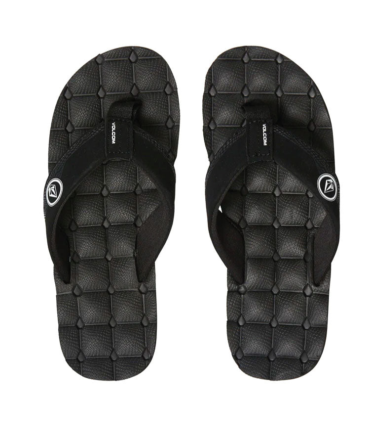 Volcom Recliner Sandal - Black/White