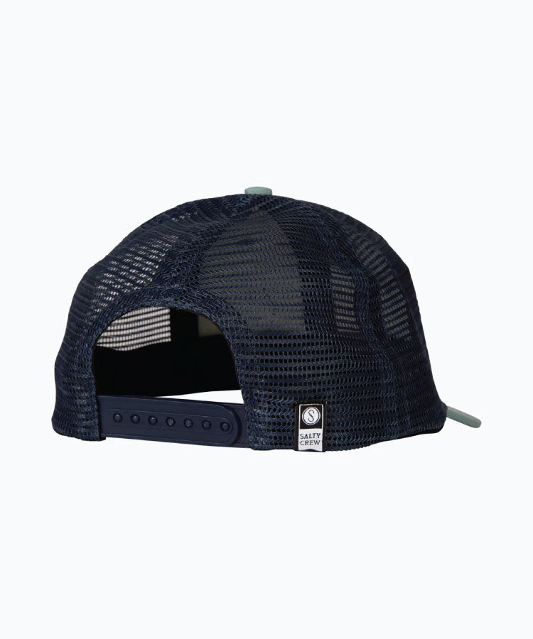 Salty Crew Pinnacle Boys Retro Trucker - Sage / Navy