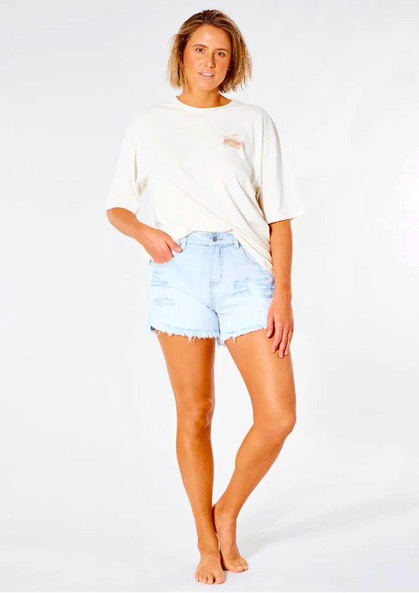 Rip Curl Sophie Denim Short - Light Blue