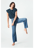 Mavi Womens Victoria - Mid Brushed Organic Blue