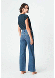 Mavi Womens Victoria - Mid Brushed Organic Blue