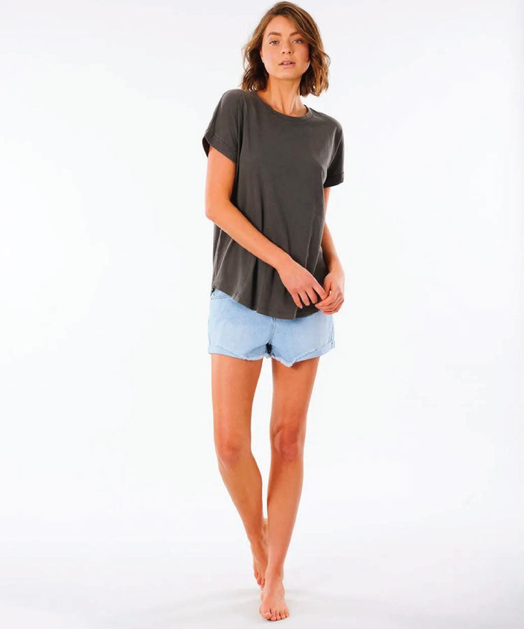Rip Curl Plains Tee - Washed Black