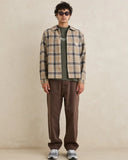Rhythm Oscar Check LS Shirt - Stone