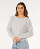 Rip Curl Emily Womens Sweater - Light Grey Marle