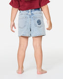 Rip Curl Tabby Girls Denim Shorts - Vintage Blue