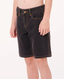 Rip Curl Boys Hyped Up Denim Walkshort - Washed Black
