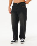 Rip Curl Inner Visions Denim Mens Pants - Dark Acid Black