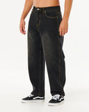 Rip Curl Inner Visions Denim Mens Pants - Dark Acid Black