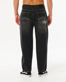 Rip Curl Inner Visions Denim Mens Pants - Dark Acid Black