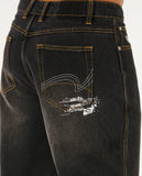 Rip Curl Inner Visions Denim Mens Pants - Dark Acid Black