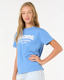 Rip Curl Girls Surf Puff Relaxed Tee - Blue