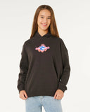Rip Curl Sunshine Squad Girls Hood - Washed Black