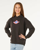 Rip Curl Sunshine Squad Girls Hood - Washed Black