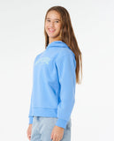Rip Curl Staple Varsity Girls Hood - Cornflower Blue