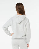 Rip Curl Staple Varsity Girls Hood - Light Grey Marle