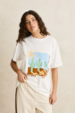 Rhythm Vintage Desert Oversized T-Shirt - Vintage White