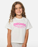Rip Curl Surf Puff Relaxed Girls Tee - Bone