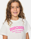 Rip Curl Surf Puff Relaxed Girls Tee - Bone