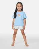 Rip Curl Surf Magic Art Girls Tee - Sky Blue