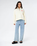 Rip Curl Surf Puff 1/4 Zip - Cayenne