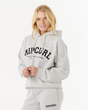 Rip Curl Varsity Hoodie - Grey Marle/Black