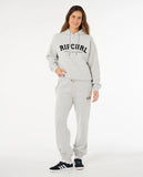Rip Curl Varsity Hoodie - Grey Marle/Black
