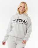 Rip Curl Varsity Hoodie - Grey Marle/Black