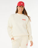 Rip Curl Surf Puff Inspired Crew - Cayenne