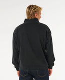 Rip Curl Premium Surf 1/4 Zip Crew - Black