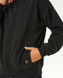 Rip Curl Premium Surf 1/4 Zip Crew - Black
