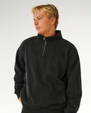 Rip Curl Premium Surf 1/4 Zip Crew - Black