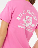 Rip Curl Surf Puff Party Pack Relaxed Womens Tee - Super Pink